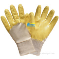 Cotton Interlock Lining Nitrile Dipped Safety Work Gloves (BGNC102)